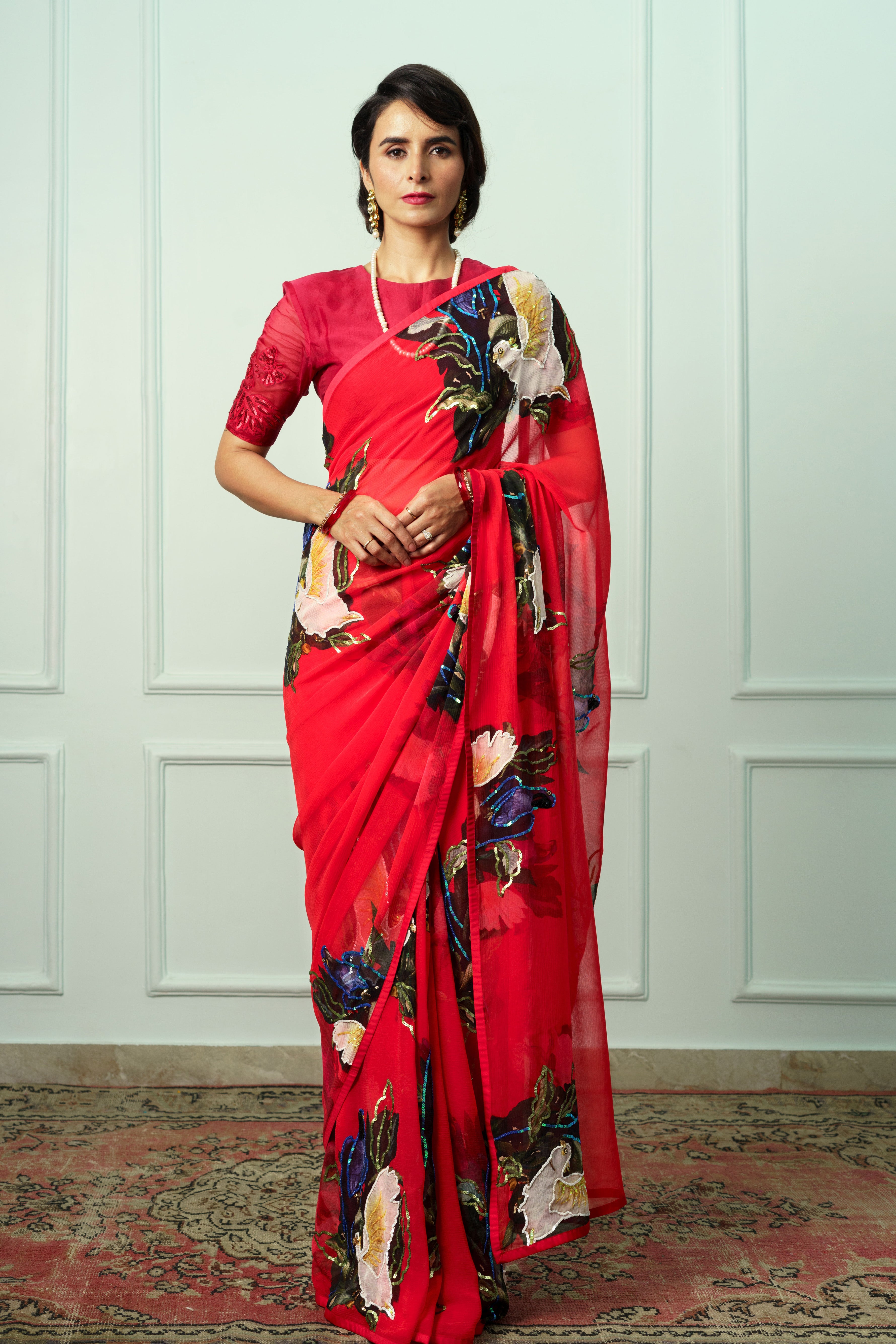 Chiffon Sarees – Atelier Shikaarbagh