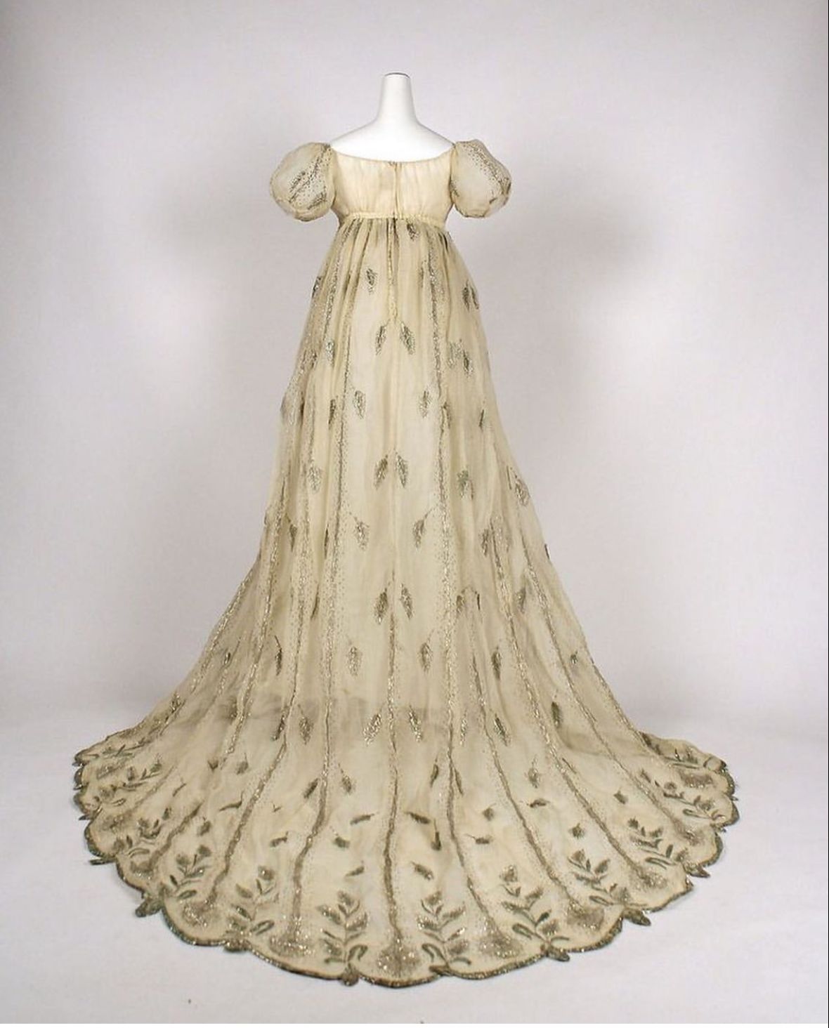 Peacock Regency Gown