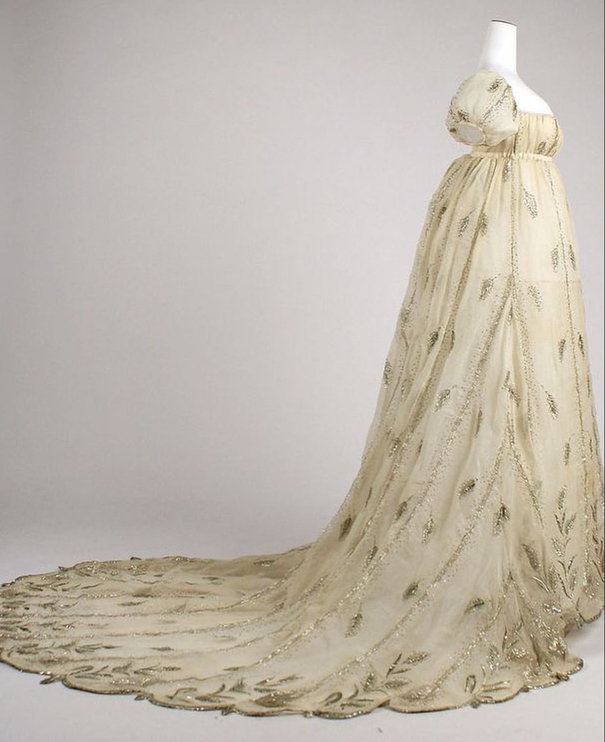 Peacock Regency Gown