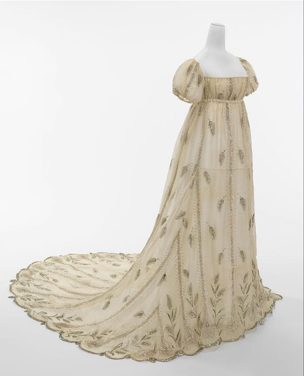 Peacock Regency Gown