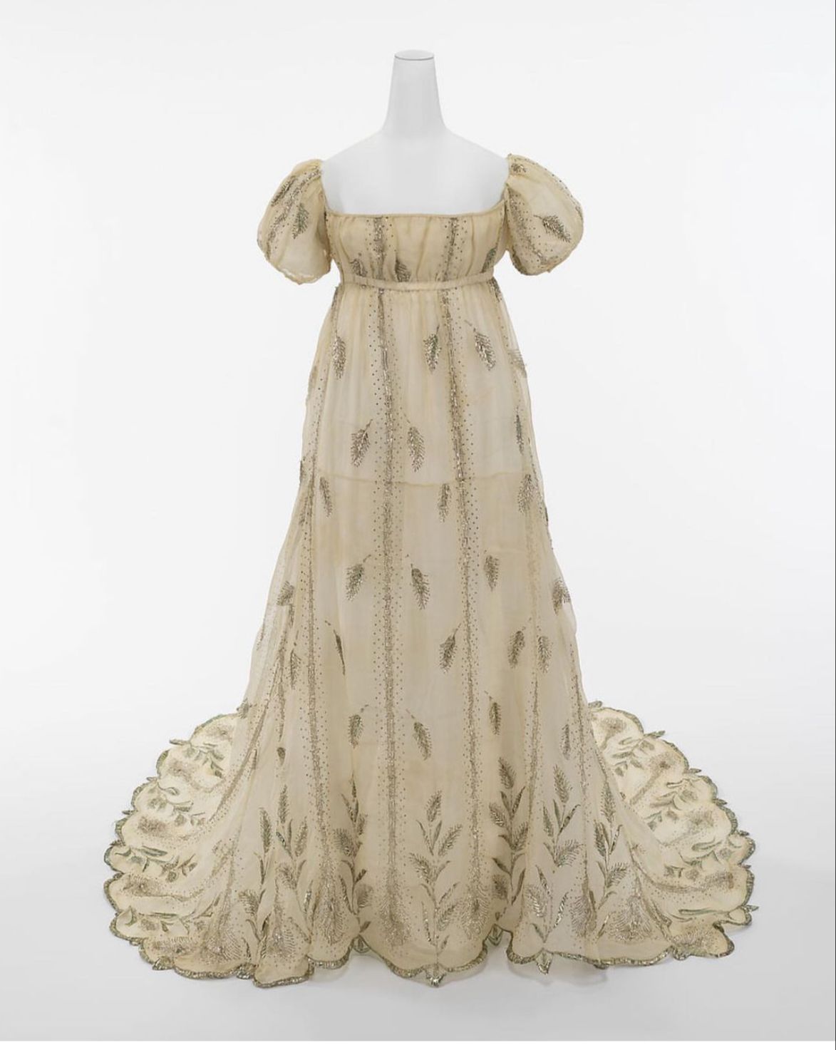 Peacock Regency Gown