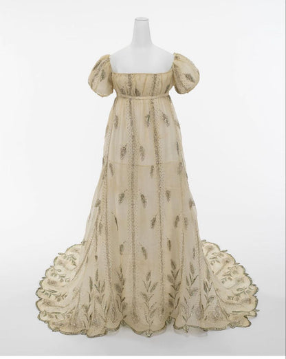 Peacock Regency Gown