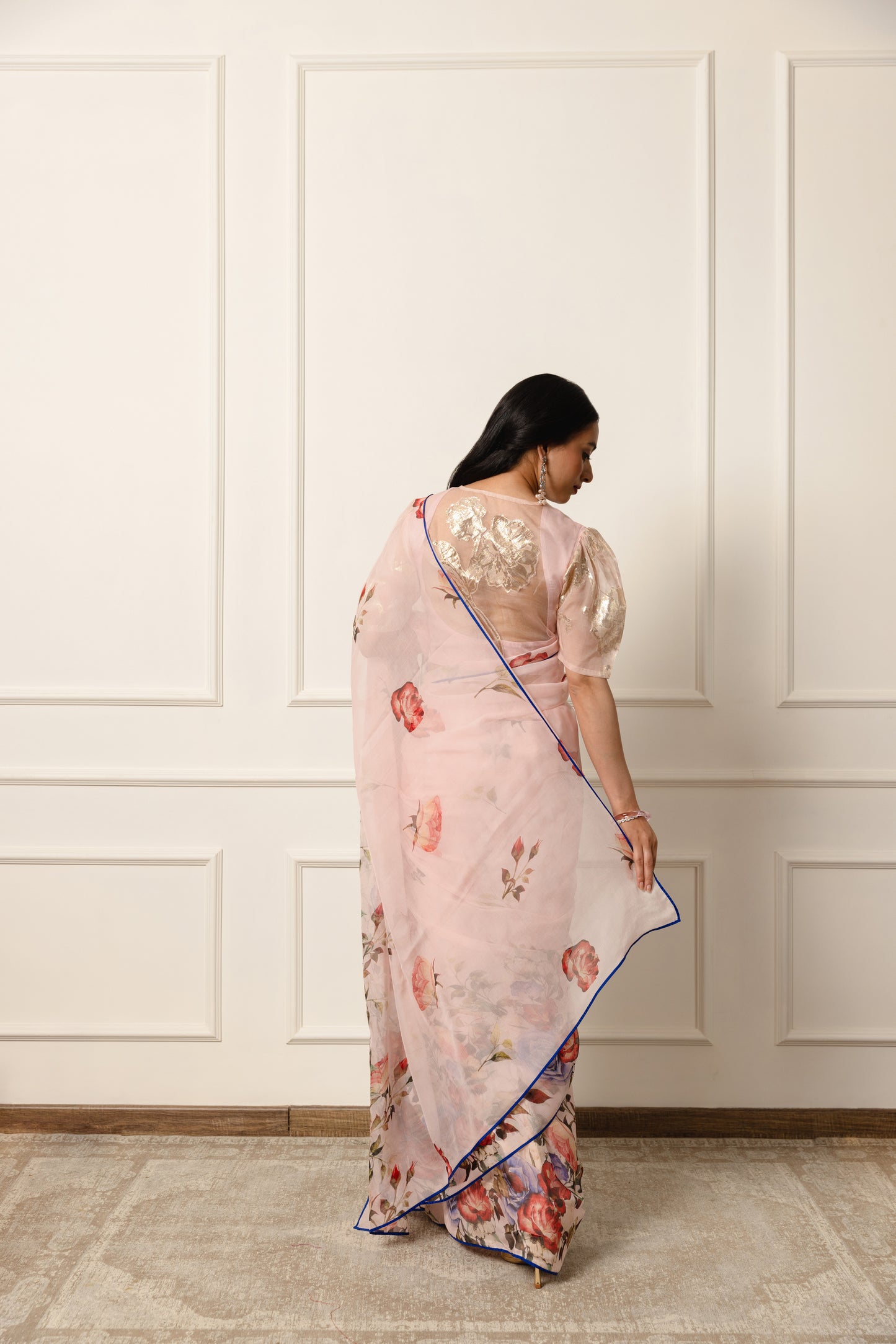 Calliope Printed French Chiffon Saree