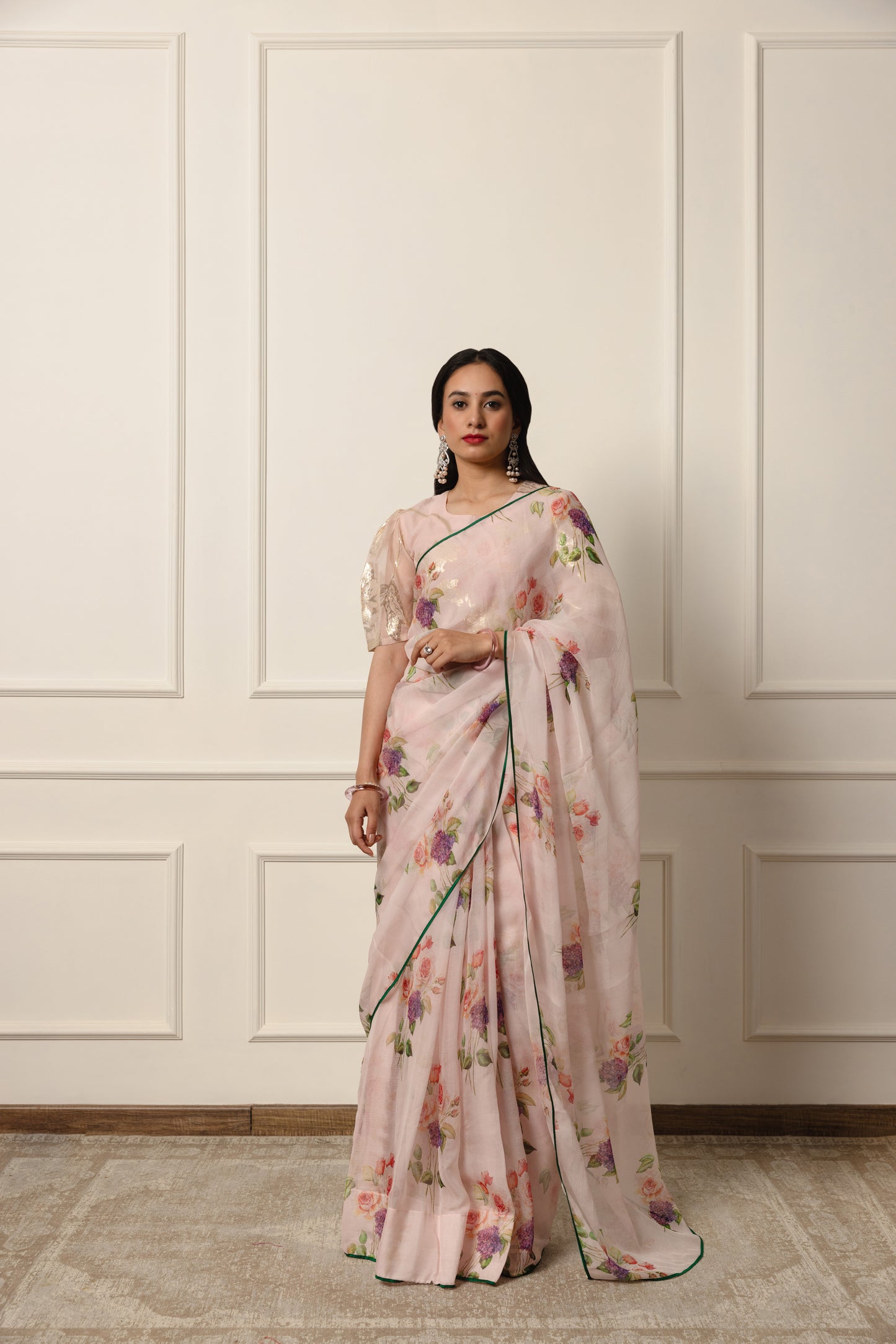 Amara Printed French Chiffon Saree