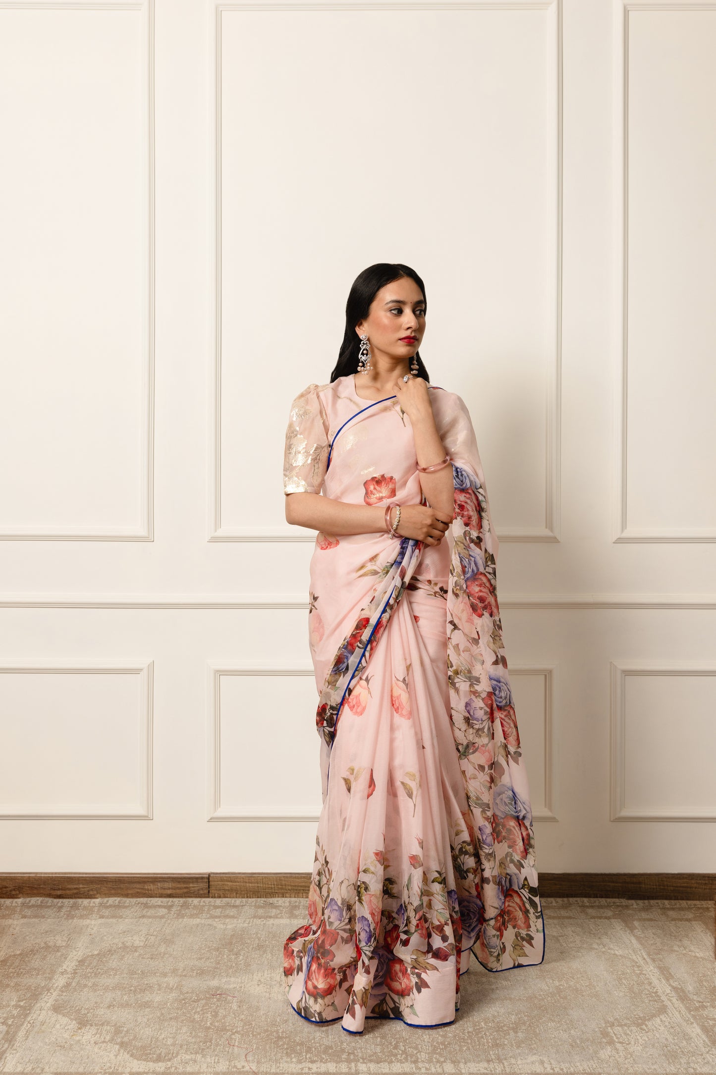 Calliope Printed French Chiffon Saree