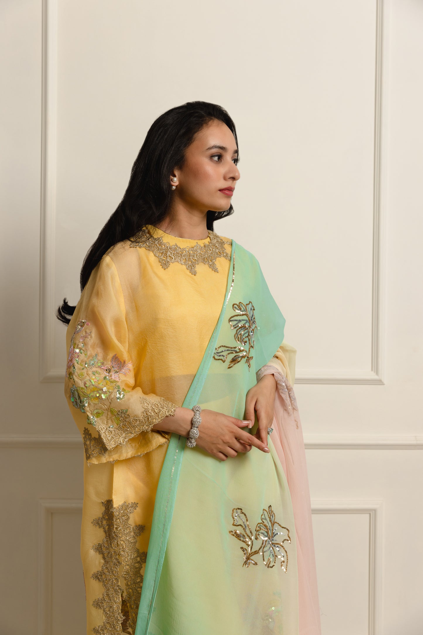 Shyla Overlay Kurta Set