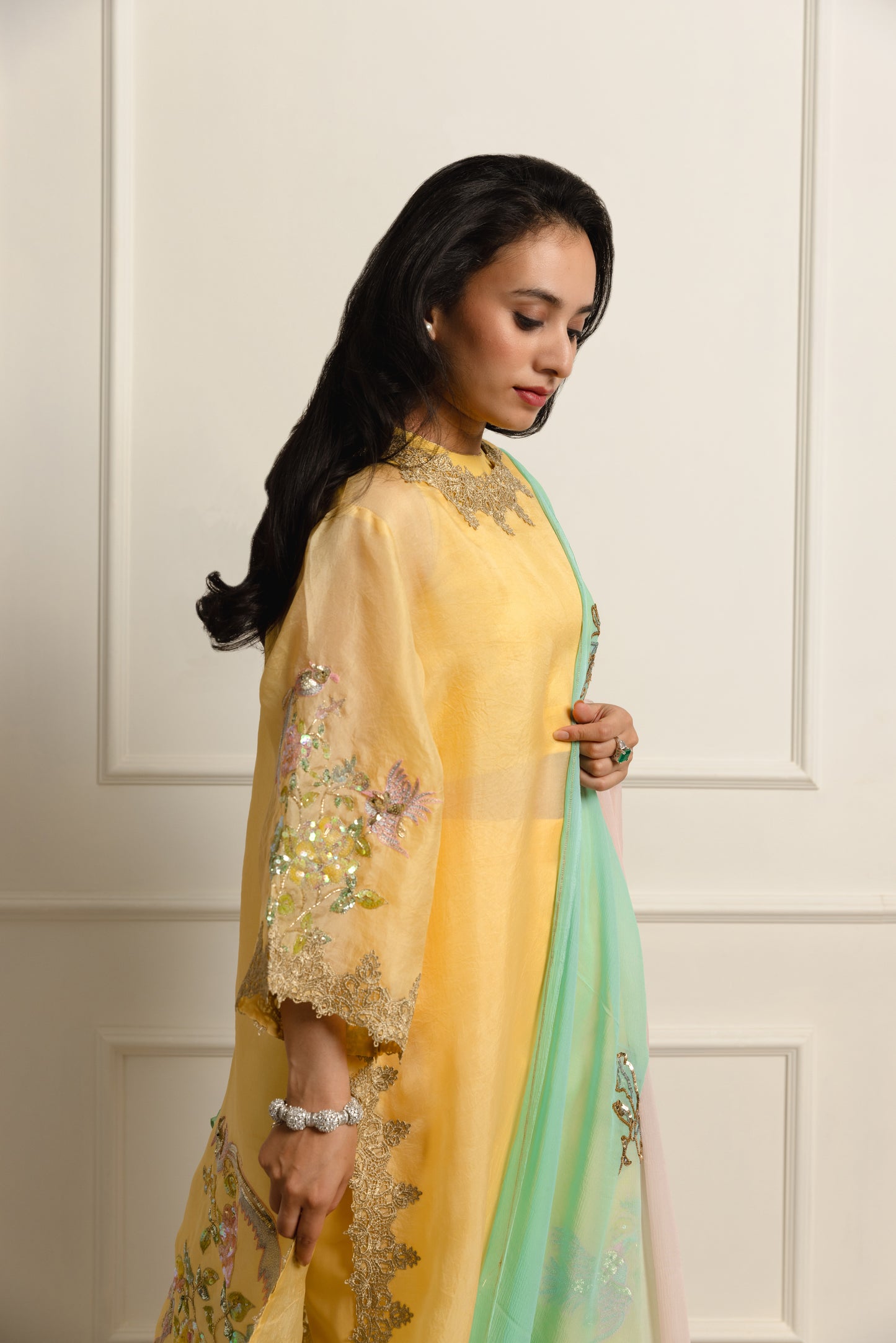 Shyla Overlay Kurta Set