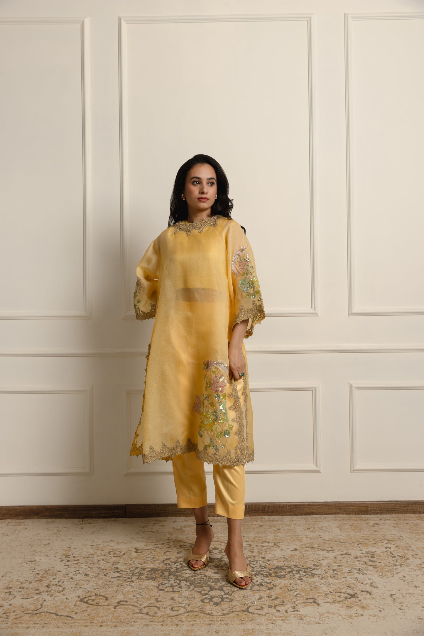 Shyla Overlay Kurta Set