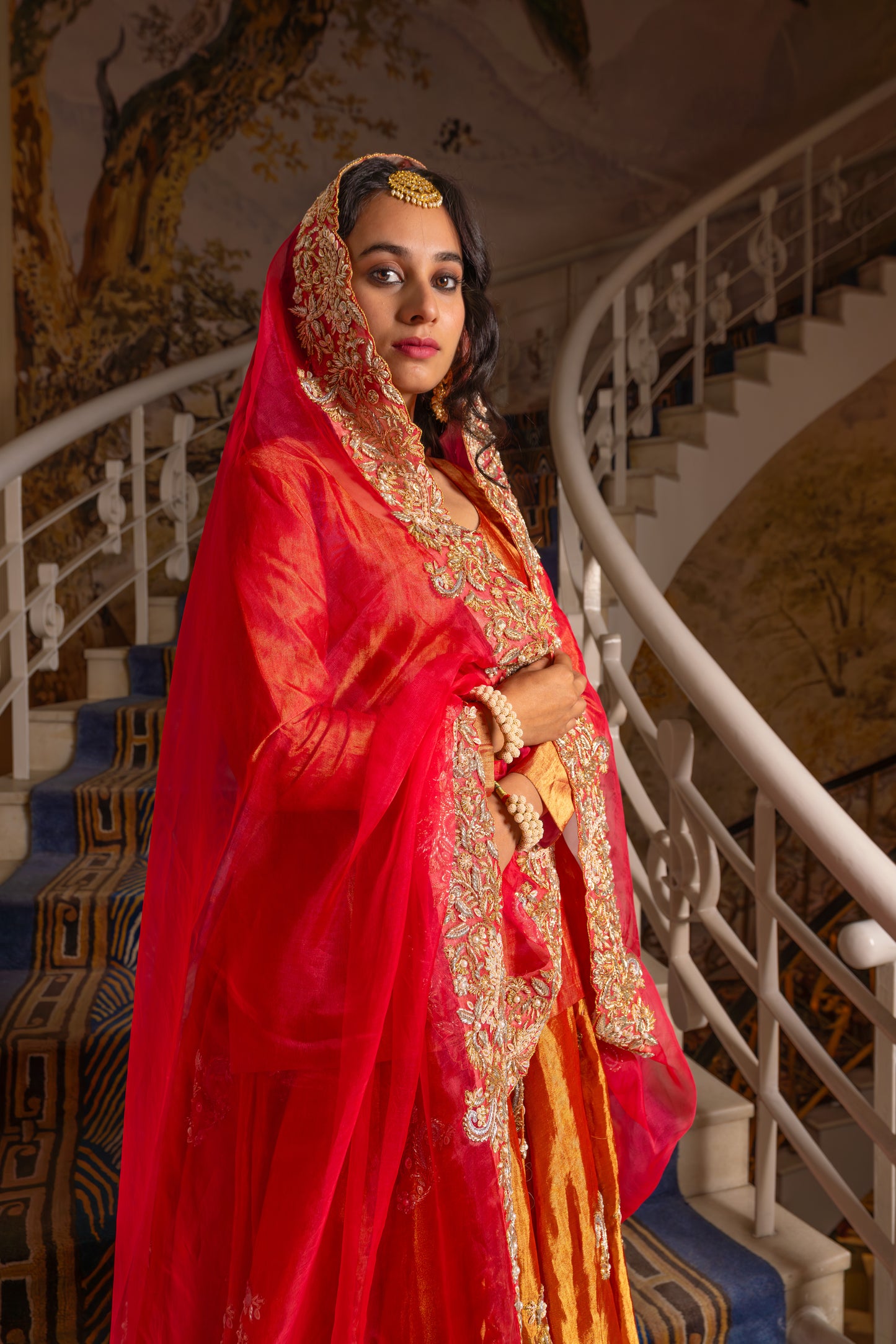 Surkh Lal Surkhaab Lehenga