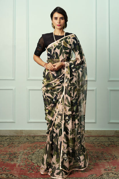 Priyangni Printed French Chiffon Saree