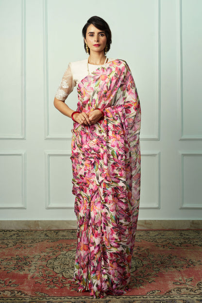 Gayatri Printed French Chiffon Saree