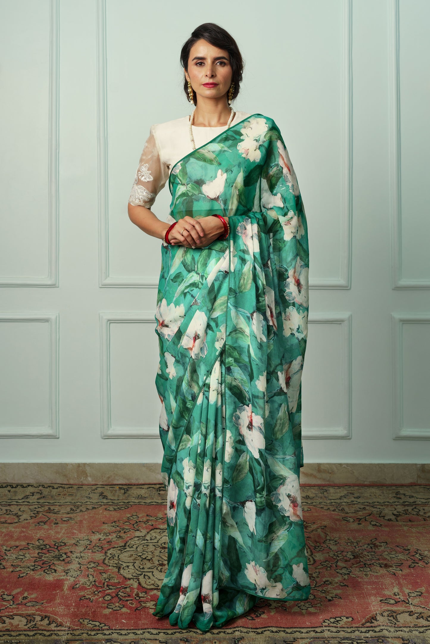 Urmila Printed French Chiffon Saree