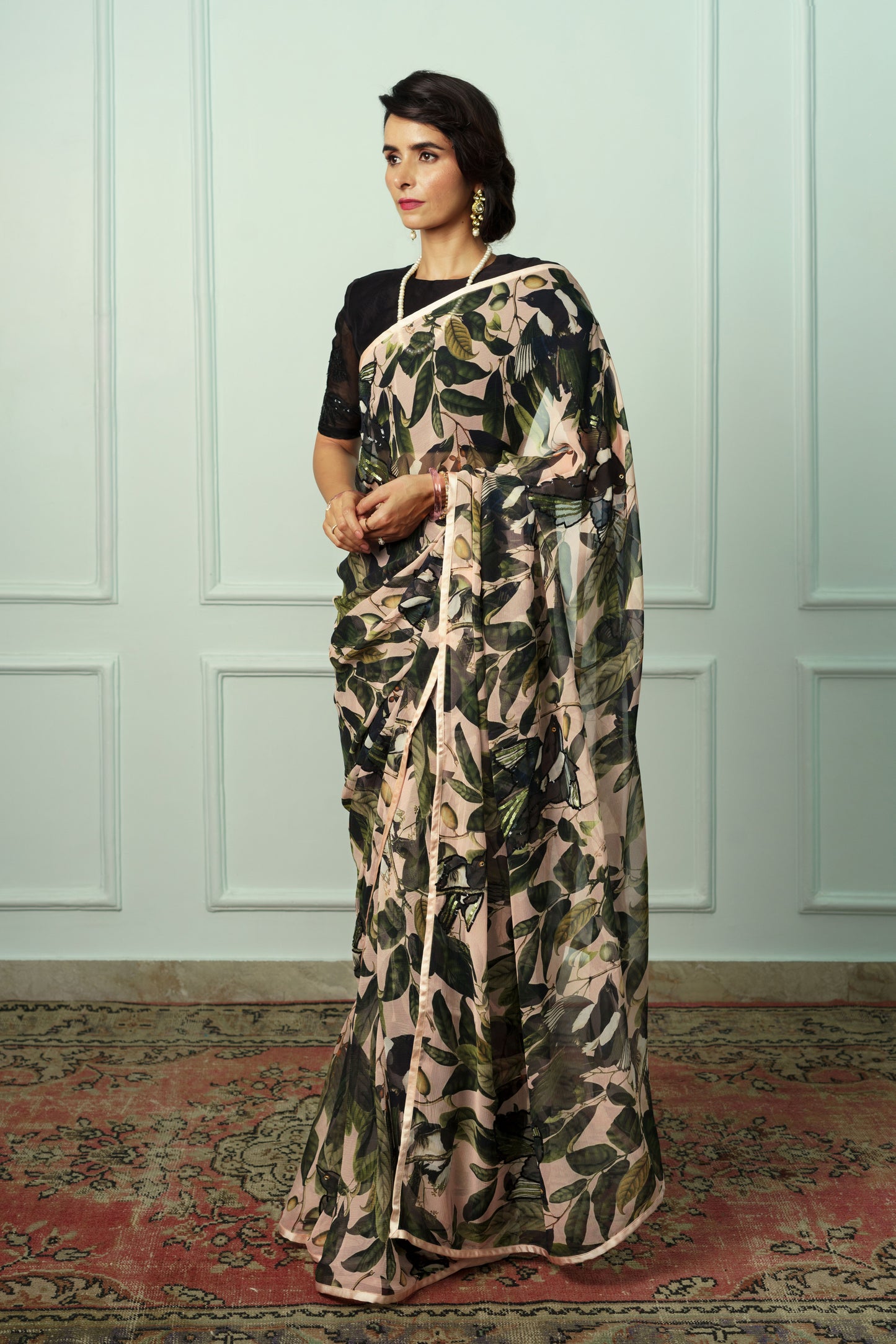 Priyangni Printed French Chiffon Saree