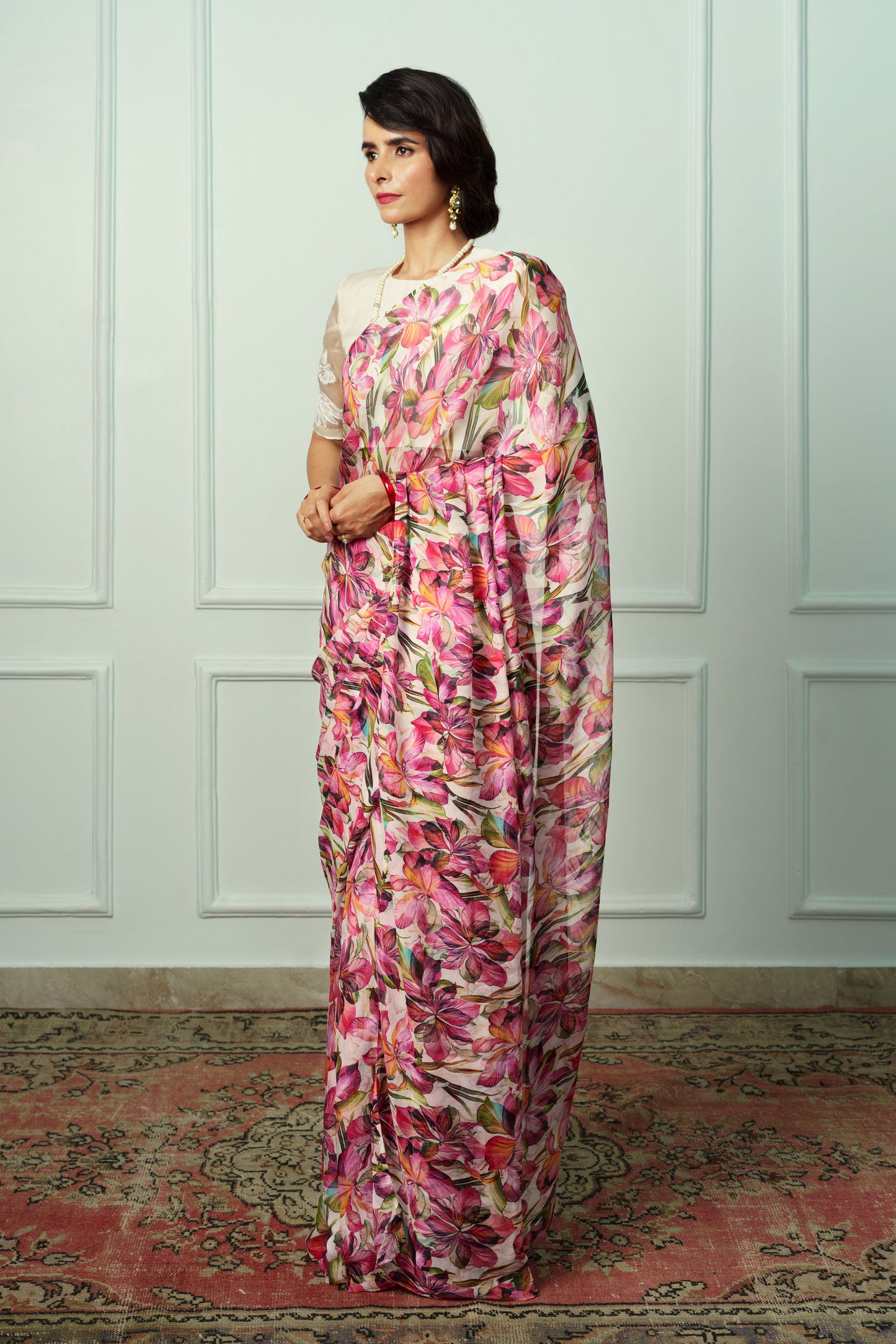 Gayatri Printed French Chiffon Saree