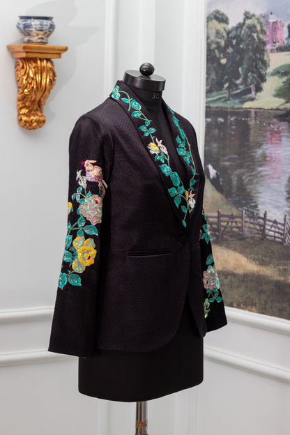 Black Gazzi Silk Jacket