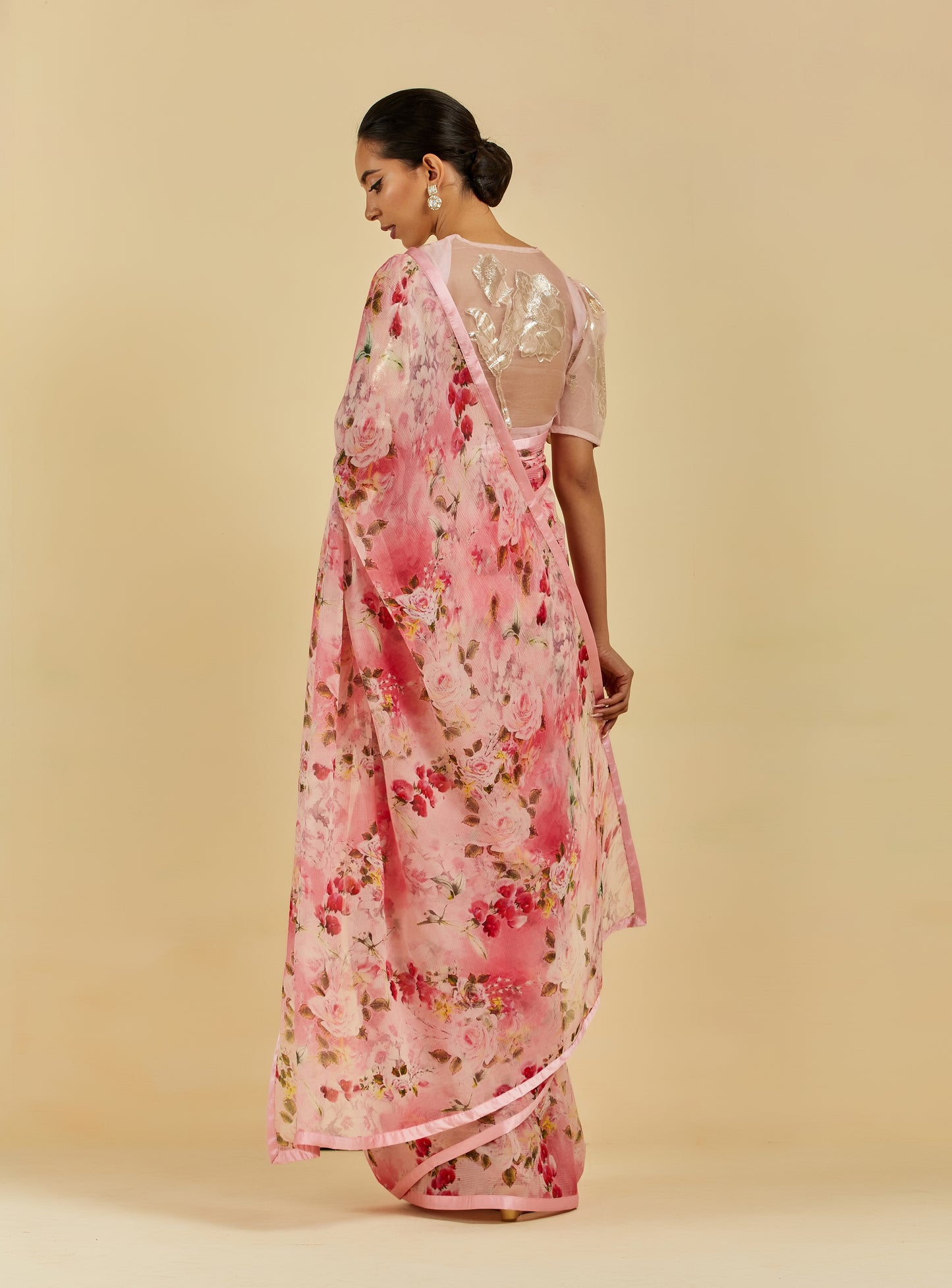 Audrey Printed French Chiffon Saree