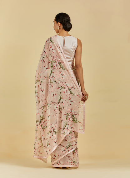 Madelyn Printed Highlighted French Chiffon Saree